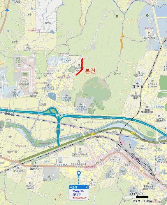 경상북도 김천시 교동 951 대지 경매 사진 13