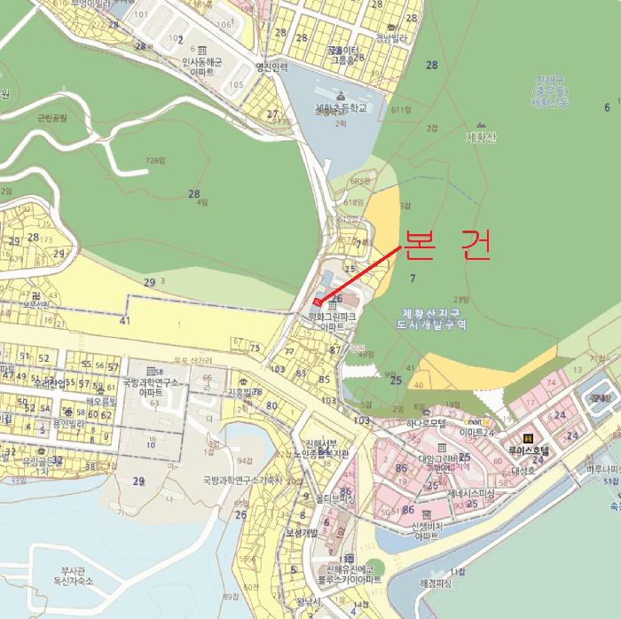경상남도 창원시 진해구 제황산동 26-4 평화그린파크 6층 603호 아파트 경매 사진 11