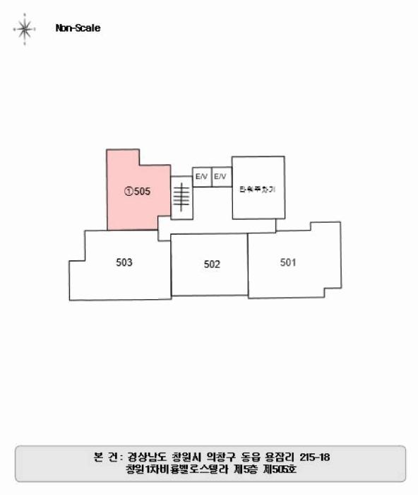 경상남도 창원시 의창구 동읍 용잠리 215-18 창원1차비룡벨로스텔라 5층 505호 오피스텔 경매 사진 7