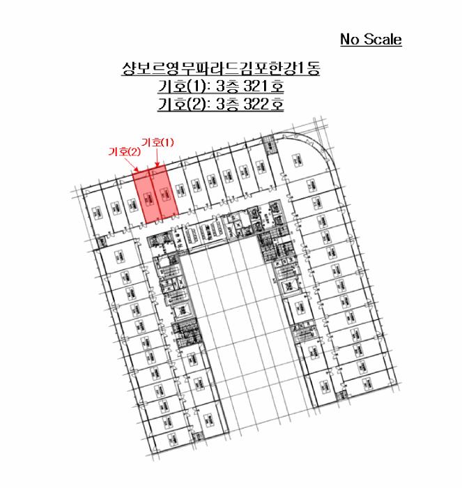 경기도 김포시 구래동 6871-60 샹보르영무파라드김포한강1동 3층321호 아파트형공장 경매 사진 14