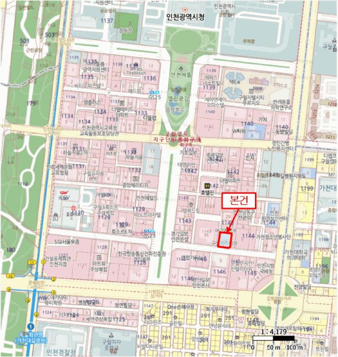 인천광역시 남동구 구월동 1143-34 구월동 파라디아 빌딩 제1동 7층706호 오피스텔 경매 사진 11