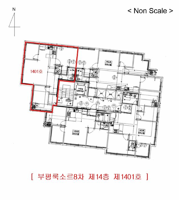 인천광역시 부평구 부평동 341-100 부평룩소르8차 14층1401호 오피스텔 경매 사진 8