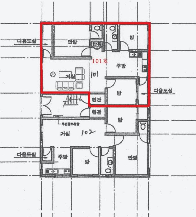 경기도 안산시 상록구 부곡동 673-14 백두파크빌 1층101호 다세대(빌라) 경매 사진 11