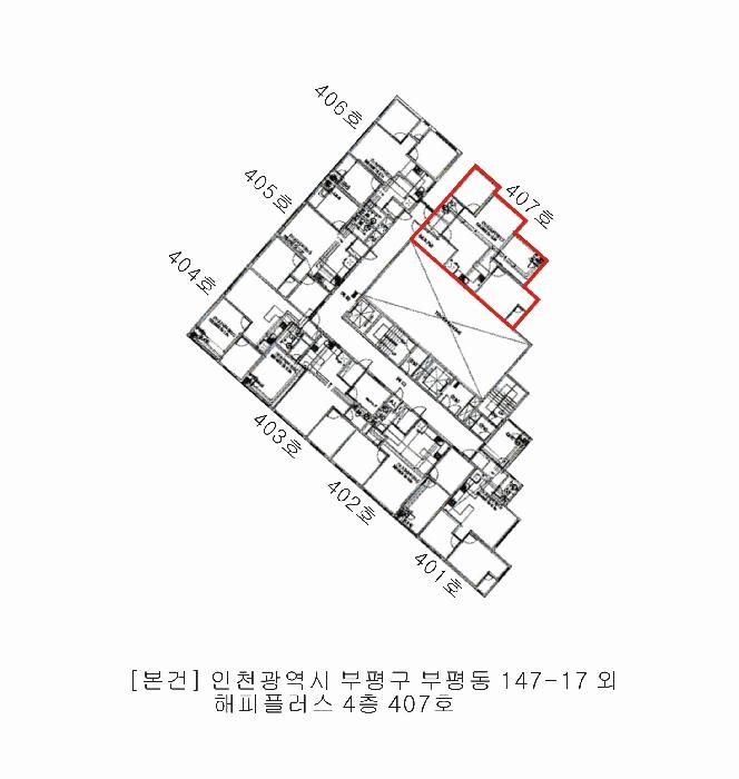 인천광역시 부평구 부평동 147-17 해피플러스 4층407호 오피스텔 경매 사진 10