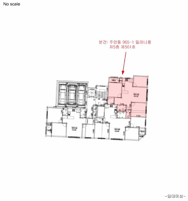 인천광역시 미추홀구 주안동 965-1 밀레니움 5층501호 오피스텔 경매 사진 10