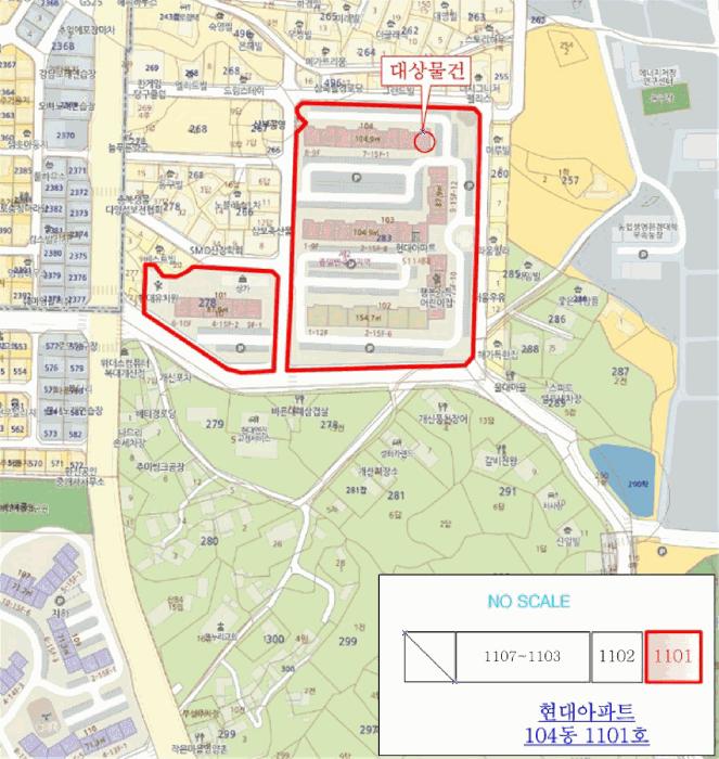 충청북도 청주시 서원구 개신동 278-10 현대아파트 104동 11층1101호 아파트 경매 사진 6