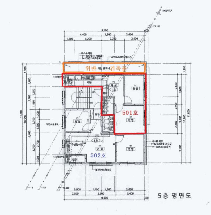경기도 안산시 단원구 선부동 1046-8 헷세드 5층501호 다세대(빌라) 경매 사진 11