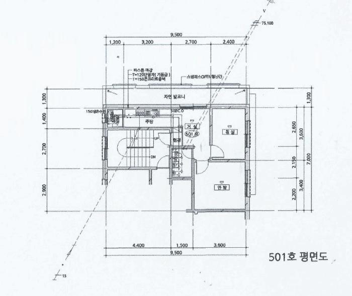 경기도 안산시 단원구 선부동 1046-8 헷세드 5층501호 다세대(빌라) 경매 사진 12