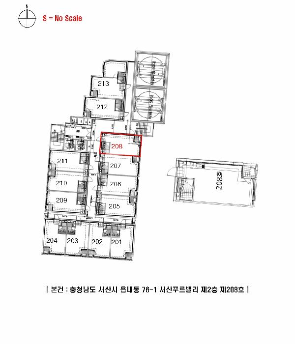 충청남도 서산시 읍내동 76-1 서산푸르밸리 2층208호 오피스텔 경매 사진 9