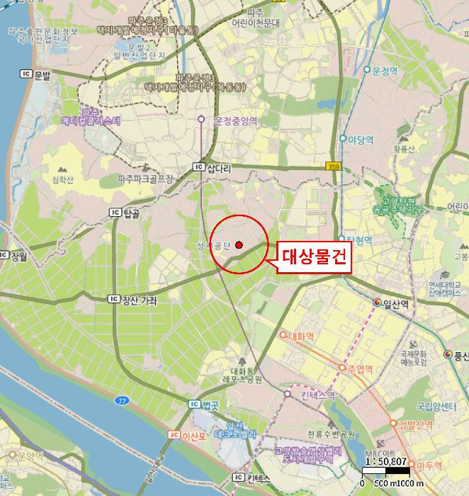 경기도 고양시 일산서구 덕이동 1007 대지 경매 사진 15