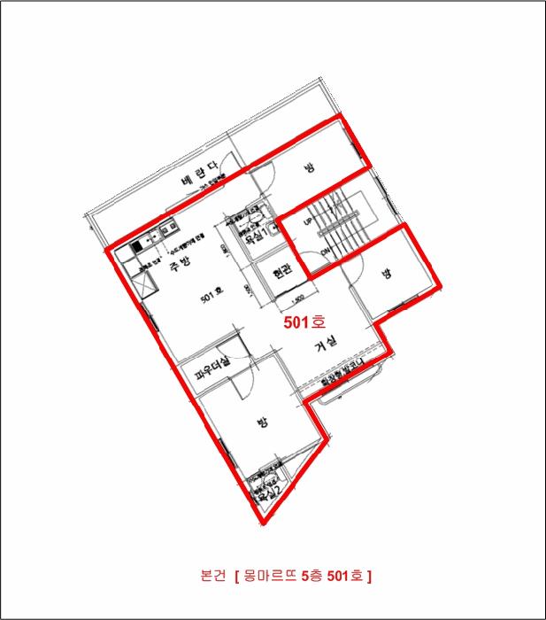 경기도 부천시 원미구 역곡동 114-30 몽마르뜨 5층501호 다세대(빌라) 경매 사진 10