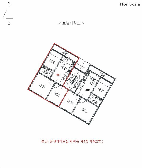 인천광역시 서구 심곡동 342-11 한진게이트빌 씨동 4층402호 다세대(빌라) 경매 사진 11
