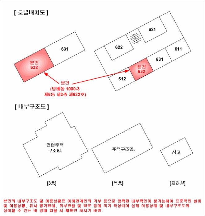 서울특별시 서초구 방배동 1000-3 6동 3층632호 다세대(빌라) 경매 사진 12