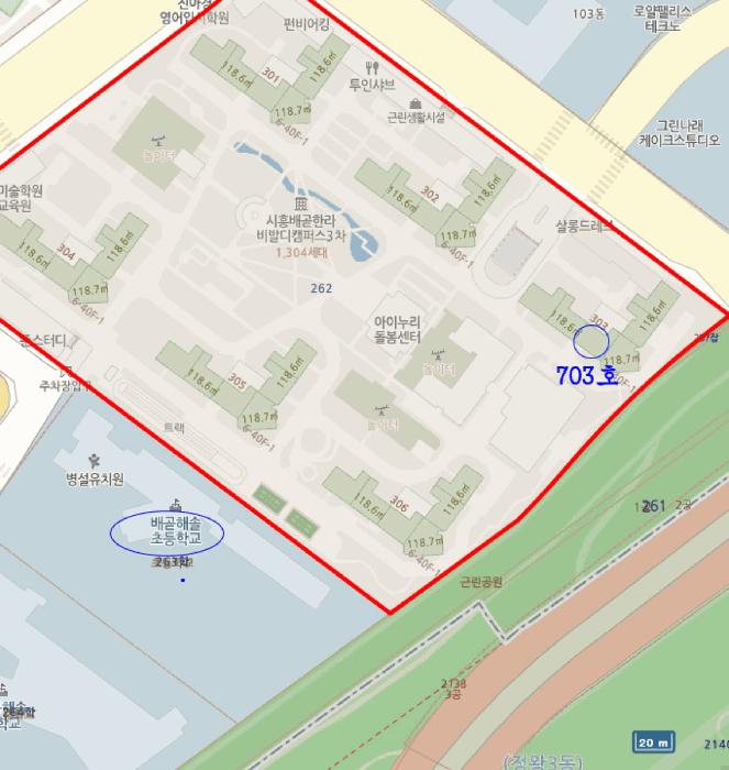 경기도 시흥시 배곧동 262 한라비발디캠퍼스3차 303동 7층703호 아파트 경매 사진 10