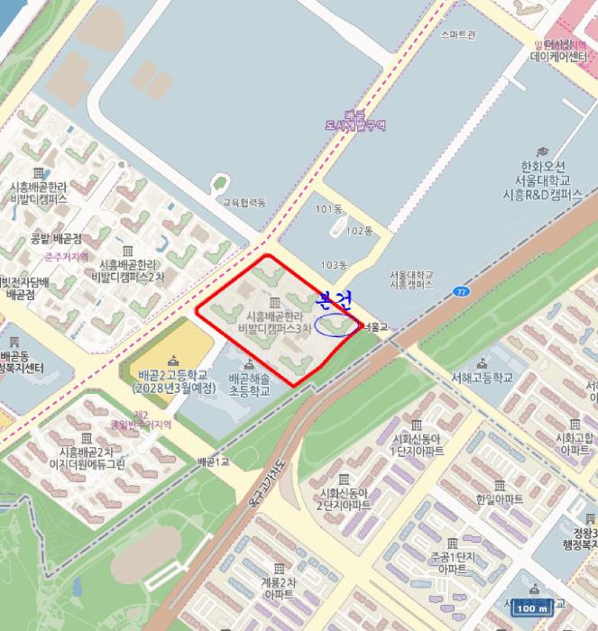 경기도 시흥시 배곧동 262 한라비발디캠퍼스3차 303동 7층703호 아파트 경매 사진 11