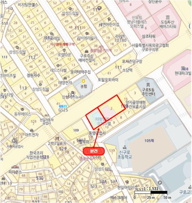 서울특별시 구로구 구로동 109-1 태형팰리스 제102동 제8층 제804호 오피스텔 경매 사진 12