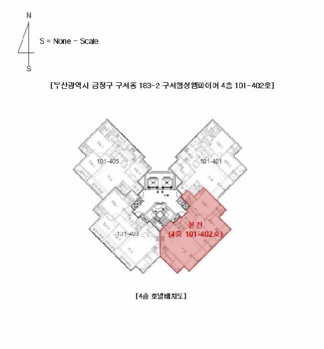 부산광역시 금정구 구서동 183-2 구서협성엠파이어 4층101-402호 아파트 경매 사진 7