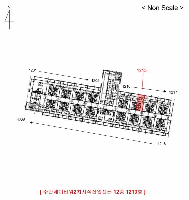 인천광역시 미추홀구 주안동 1385-10 주안제이타워2차지식산업센터 12층1213호 아파트형공장 경매 사진 11