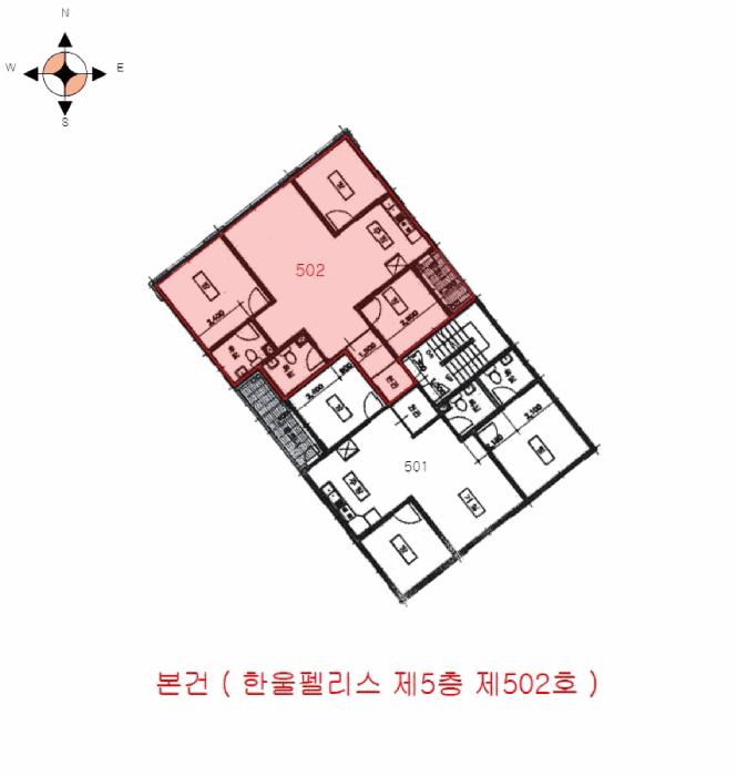 인천광역시 부평구 부평동 222-10 한울펠리스 5층502호 다세대(빌라) 경매 사진 9