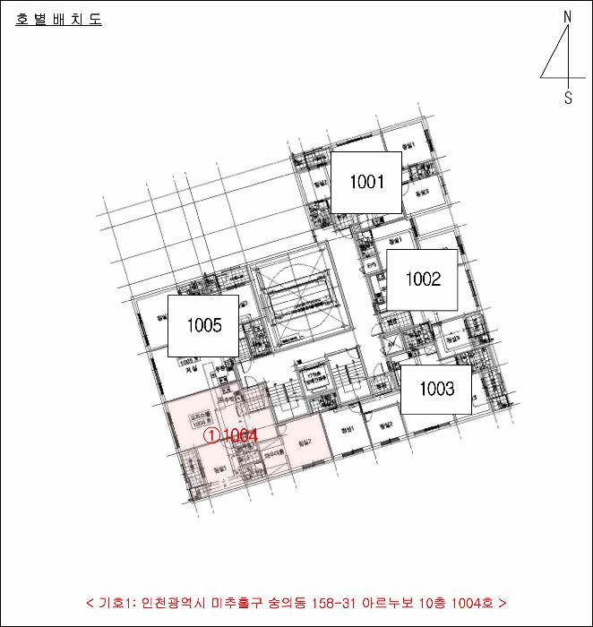 인천광역시 미추홀구 숭의동 158-31 아르누보 10층1004호 오피스텔 경매 사진 14