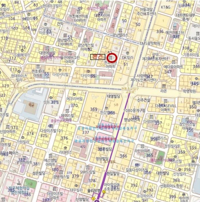 서울특별시 강동구 천중로43길 17, 1층101호 (천호동,태천해오름아파트)구) 서울특별시 강동구 천호동 52-17 아파트 경매 사진 12