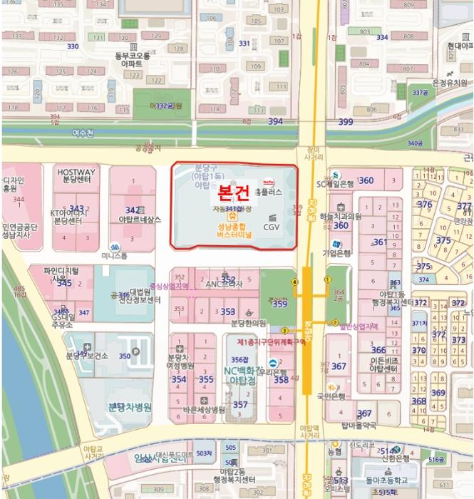 경기도 성남시 분당구 성남대로925번길 16, 제지2층 제254호구) 경기도 성남시 분당구 야탑동 341 근린상가 경매 사진 16