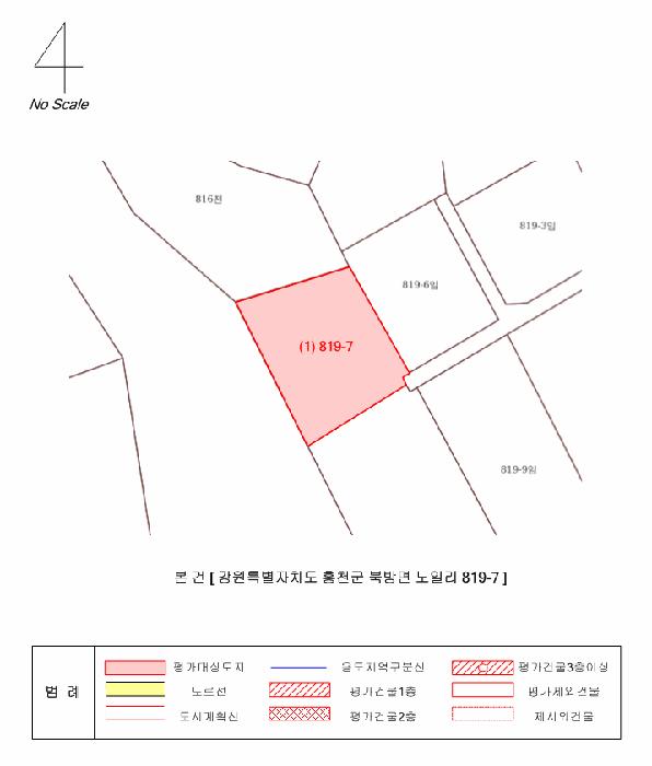 강원특별자치도 홍천군 북방면 노일리 819-7 임야 경매 사진 7