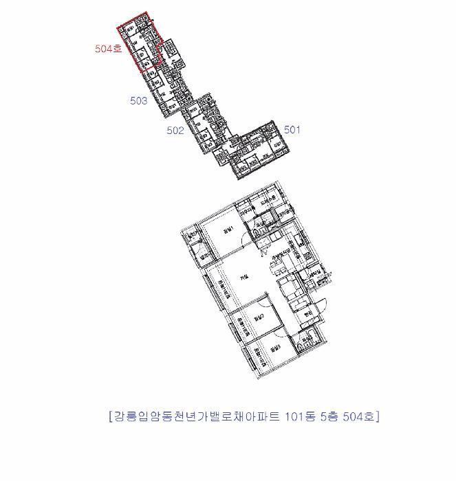 강원특별자치도 강릉시 입암동 713 강릉입암동천년가밸로채아파트 101동 5층504호 아파트 경매 사진 7