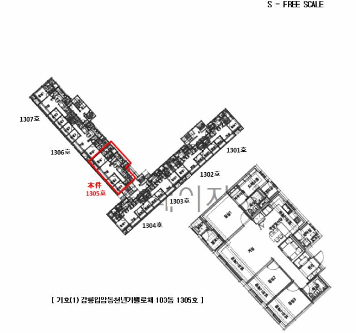 강원특별자치도 강릉시 입암동 713 강릉입암동천년가밸로채아파트 103동 13층 1305호 아파트 경매 사진 7