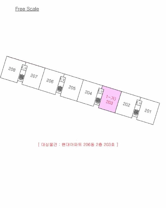 전북특별자치도 익산시 모현동1가 303-1 현대아파트 206동 2층 203호 아파트 경매 사진 11