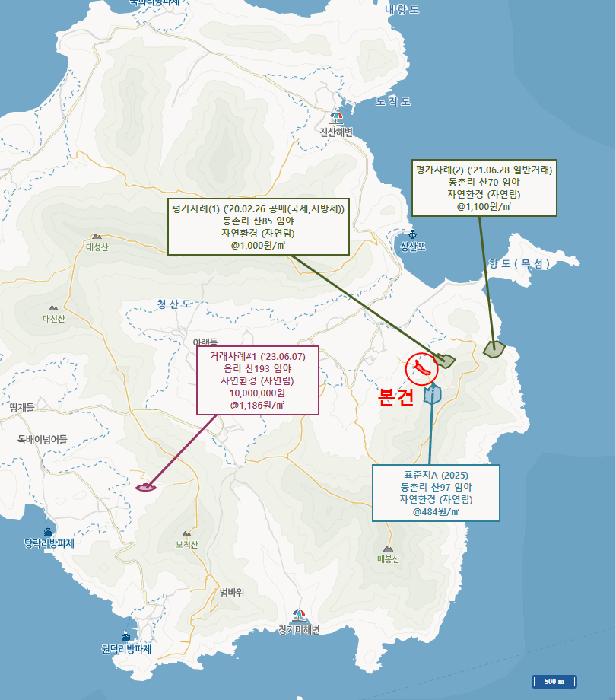 전라남도 완도군 청산면 동촌리 산91 임야 경매 사진 14