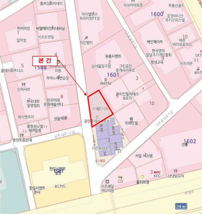 서울특별시 서초구 서초동 1601-6 스위트서초 5층502호 오피스텔 경매 사진 10