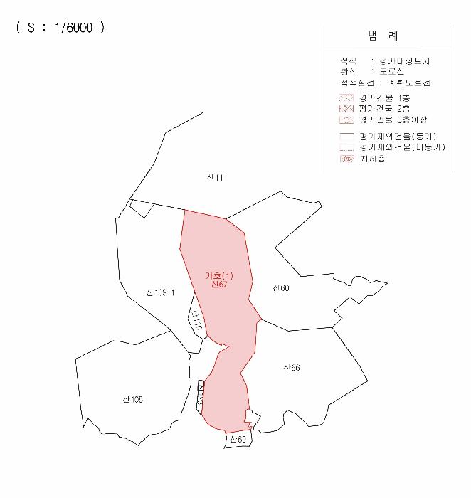 경상북도 칠곡군 북삼읍 오평리 산67 임야 경매 사진 10