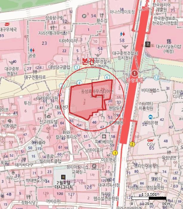 대구광역시 중구 남일동 29-3 동성로하우스디어반 16층1610호 오피스텔 경매 사진 9