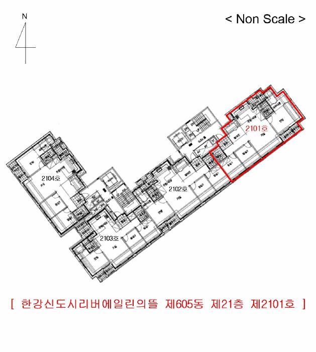 경기도 김포시 운양동 1305-1 한강신도시리버에일린의뜰 605동 21층2101호 아파트 경매 사진 8