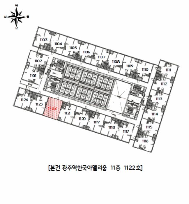 광주광역시 북구 신안동 121-2 광주역한국아델리움 11층1122호 오피스텔 경매 사진 10