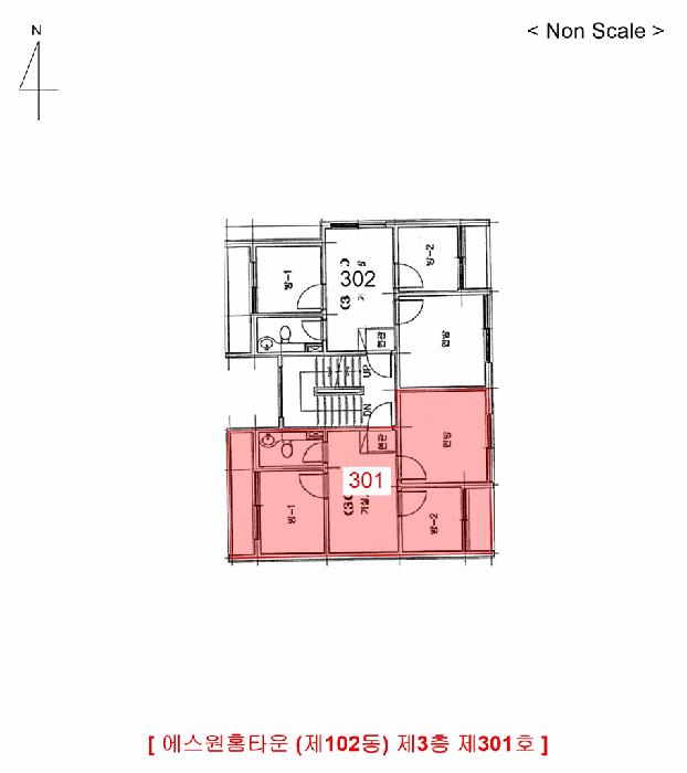 인천광역시 서구 심곡동 325-12 에스원홈타운 3층301호 다세대(빌라) 경매 사진 12