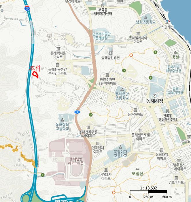 강원특별자치도 동해시 천곡동 산255 임야 경매 사진 11
