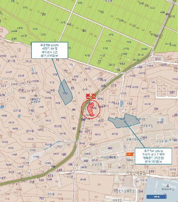 경상북도 포항시 북구 청하면 덕성리 407-1 임야 경매 사진 9