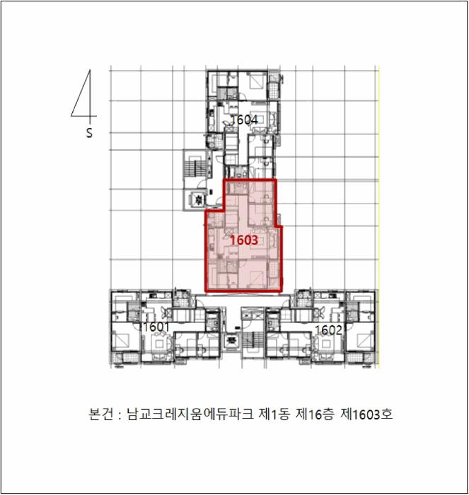 전라남도 목포시 남교동 1-1 남교크레지움에듀파크 1동 16층1603호 아파트 경매 사진 7