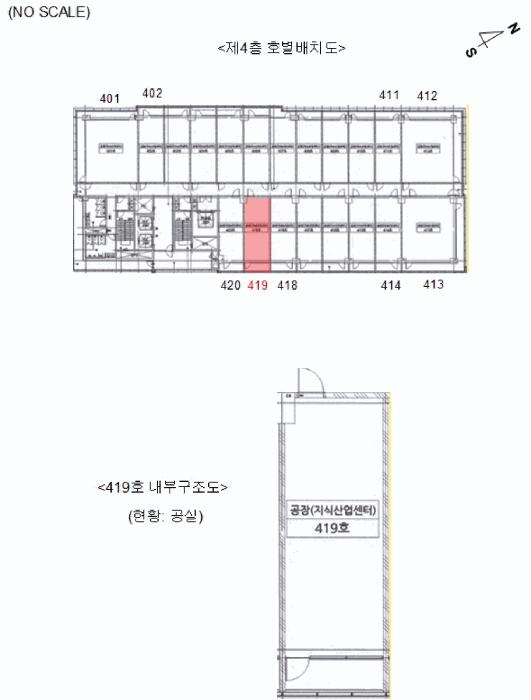 서울특별시 금천구 가산동 60-46 더리즌밸리지식산업센터 제1동 제4층 제419호 아파트형공장 경매 사진 9