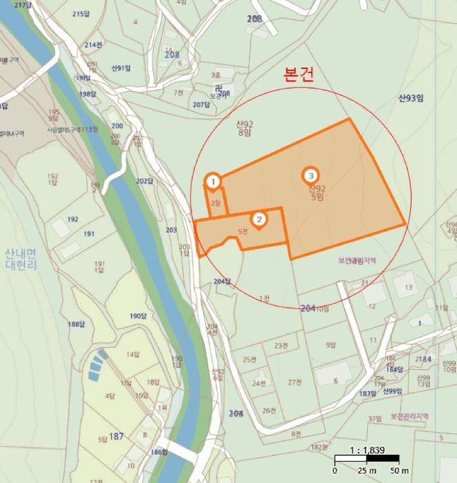 경상북도 경주시 산내면 대현리 204-2 임야 경매 사진 8