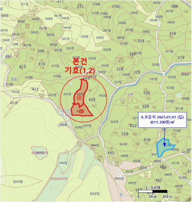경상북도 상주시 공성면 도곡리 434 답 경매 사진 13
