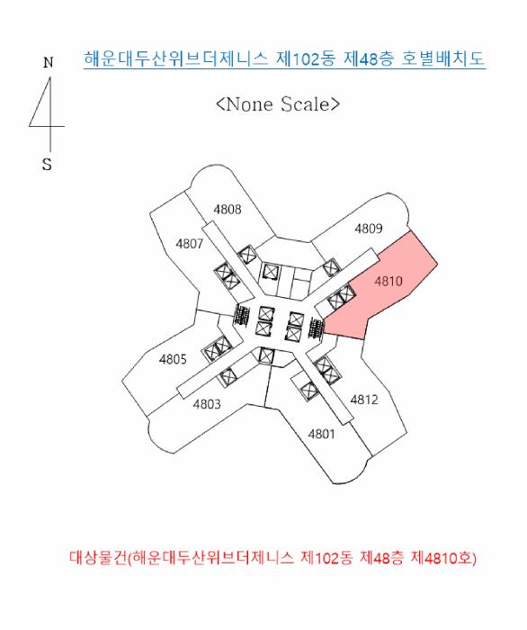 부산광역시 해운대구 우동 1407 해운대두산위브더제니스 102동 48층4810호 아파트 경매 사진 12