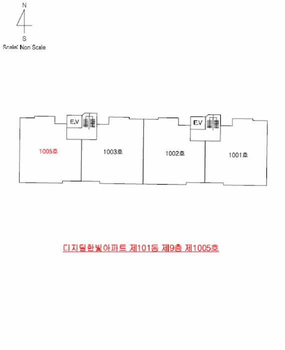 제주특별자치도 제주시 연동 257 디지털한빛아파트 101동 제9층 제1005호 아파트 경매 사진 8