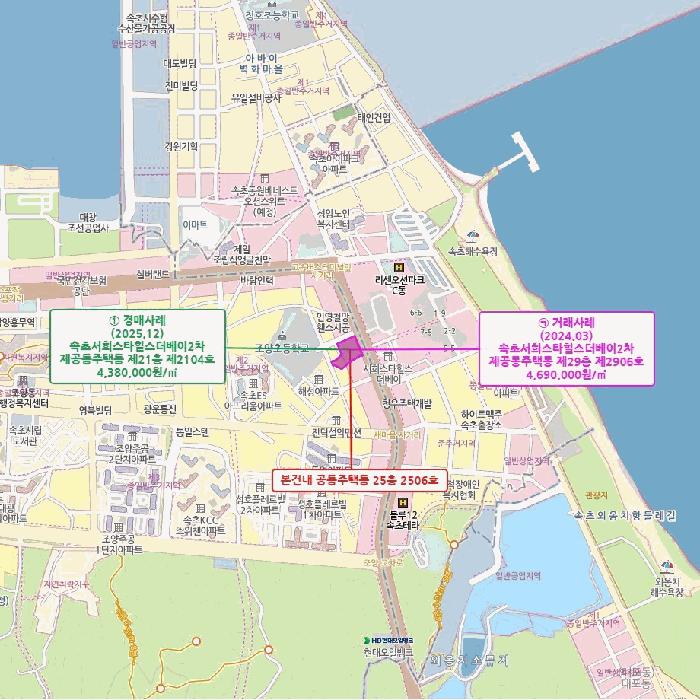강원특별자치도 속초시 조양동 1390-2 속초서희스타힐스더베이2차 공동 주택동 25층 2506호 아파트 경매 사진 5
