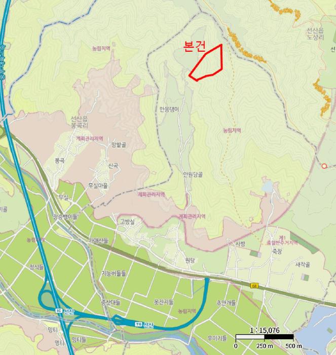 경상북도 구미시 선산읍 죽장리 산28 임야 경매 사진 8