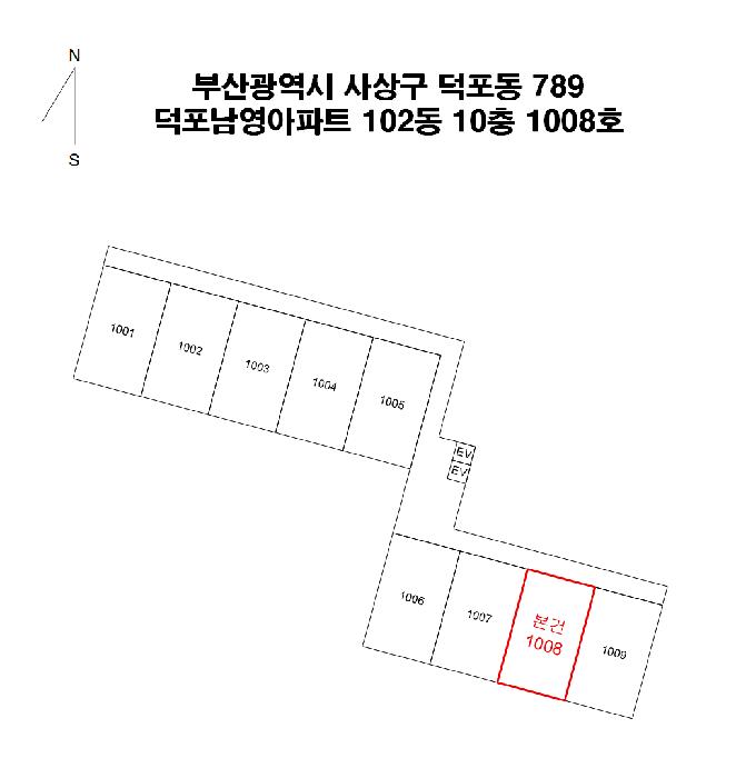 부산광역시 사상구 덕포동 789 덕포남영아파트 102동 10층1008호 아파트 경매 사진 10
