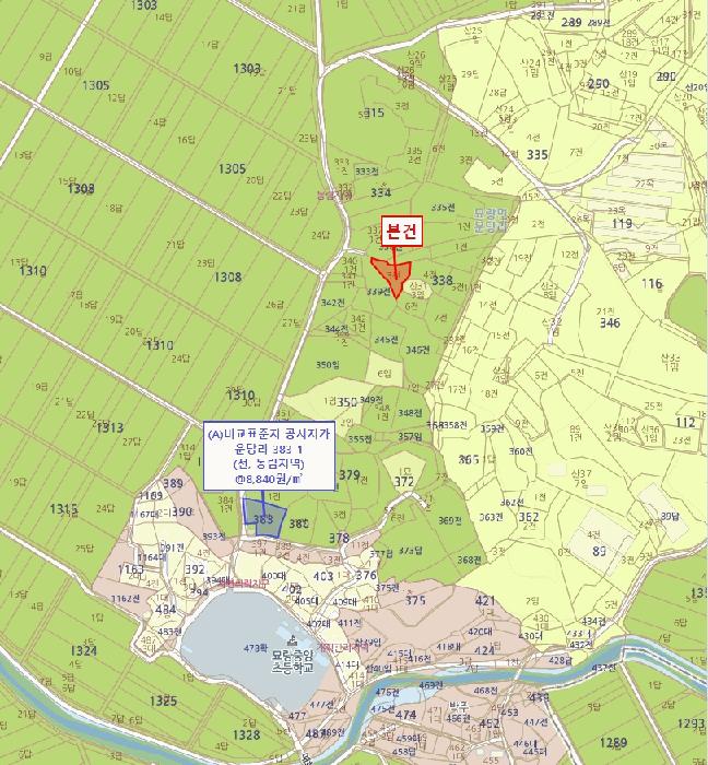 전라남도 영광군 묘량면 운당리 338-3 전 경매 사진 9