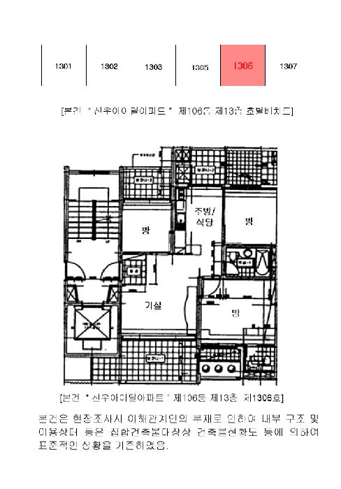 경기도 남양주시 오남읍 오남리 429 신우아이딜아파트 106동 13층1306호 아파트 경매 사진 11